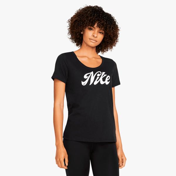 Polo Dama Tr Nike Dri Fit Script Tee - FD2986-010