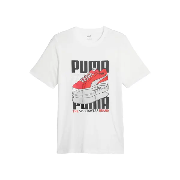 Polo Varon Puma Graphics Sneaker Tee (677186-02) (( CMMT ))