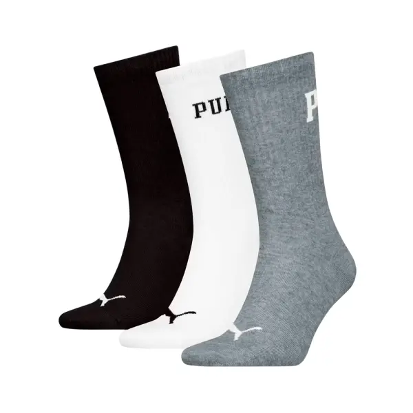 Medias Puma Largos Con Logo Unisex (Pack de 3)(938632-06)