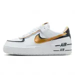 Nike Dama Air Force 1 Low Shadow White Black Metallic Gold (CI0919-125)