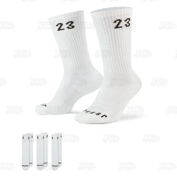 Medias Jordan Essentials Largas 3 Pares (DA5718-100)