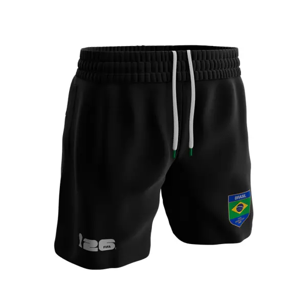 Short deportivo Varon Brasil Copa Mundial de la FIFA 26™ (FIFSH52610015-BK2)