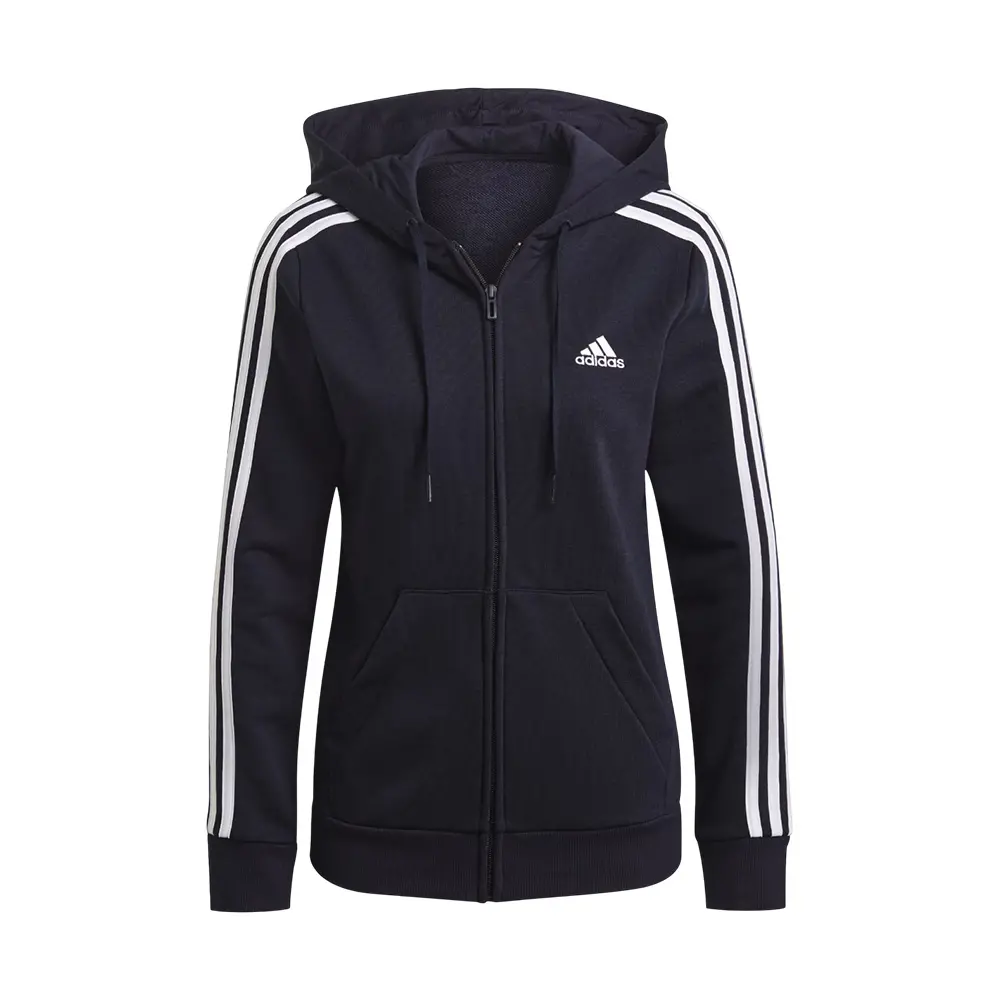 Casaca Dama Adidas Essentials French Terry 3 Stripes Full Zip Gl0804 Producto en Trainer Sport Tcq - GL0804