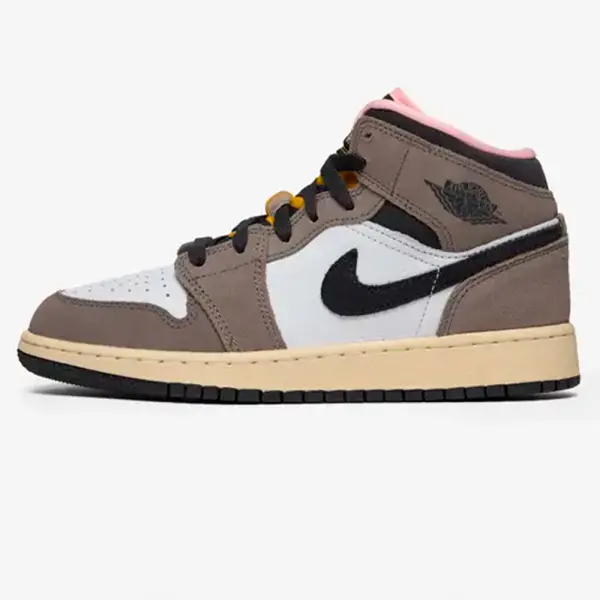 Juvenil Jordan 1 Mid SE White Cave Stone (GS) (HQ2014-100)