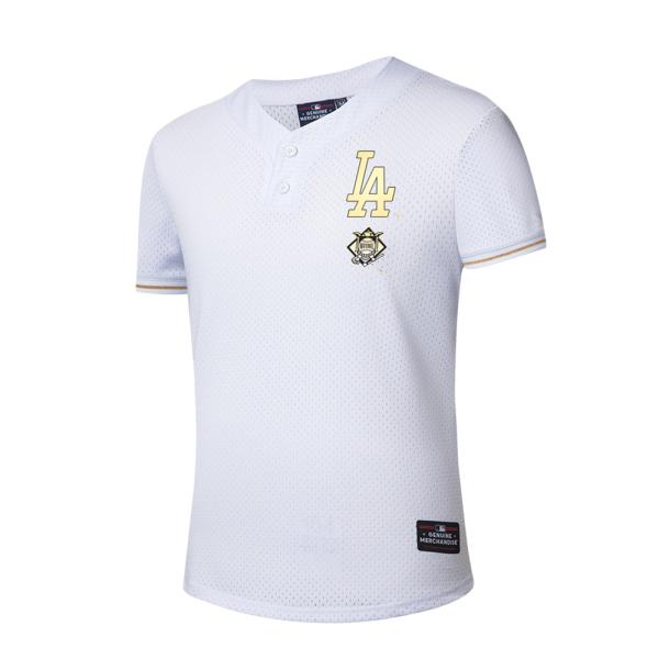 Polo Varon Mlb los Angeles Dodgers Fexpro Mlbjs524206 Wh2 - MLBJS524206-WH2