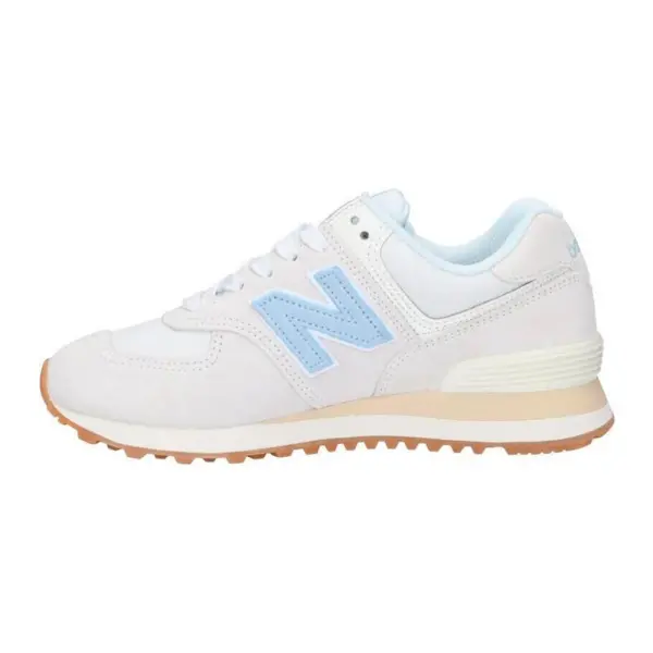 New Balance Dama 574 Beige Ecru Azul Angora (WL574QA2) (( CMMT ))